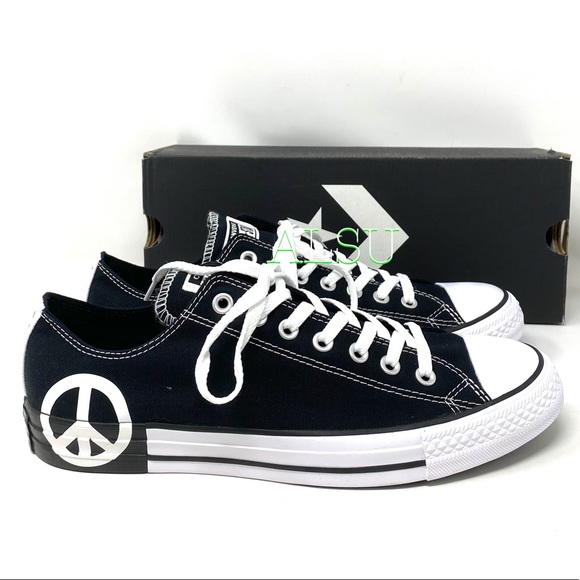 Converse Other - Converse Chuck Taylor ☮️ AS Canvas Low Skate Men’s Size Black Sneakers 165769F